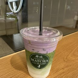 Ube Foam Matcha Latte Ube Foam Matcha Latte
