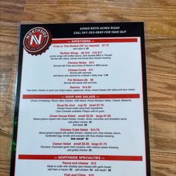 Northside Bar & Grill - Menu