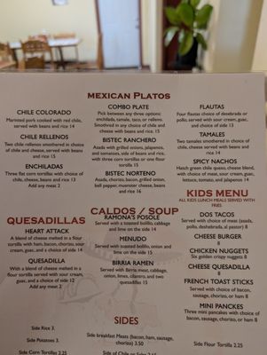 Menu photo 1 Ramona’s Mexican Cafe Albuquerque, NM