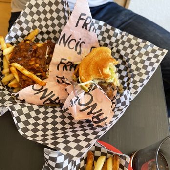 Francis Burger Joint - Double cheeseburger with impossible butger - Burgers Near Me - Minneapolis, Minnesota