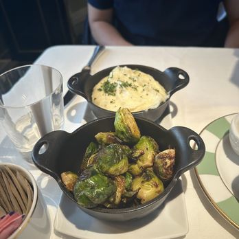 BG Restaurant - brussel sprouts & mashed potatoes - New American Near Me - New York, New York