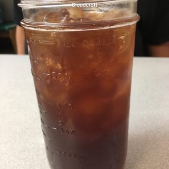 Big Daddy's Diner - Now that's how tea should be served. Dark. Very dark. And in tall mason jars! - American Near Me - Cloudcroft, New Mexico