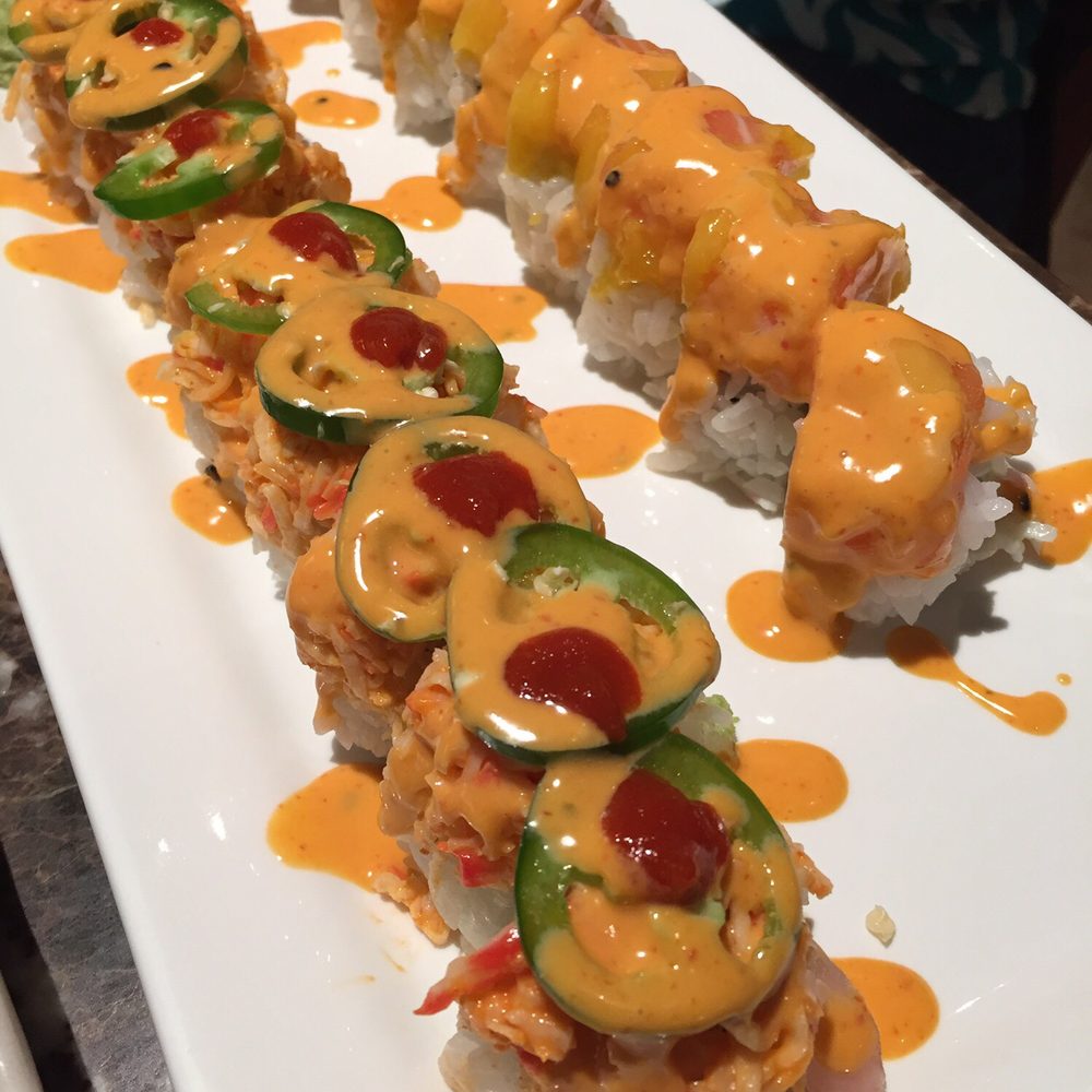 Sushi Maku - Panic roll closest, mango roll farthest - Sushi Bars Near Me - Dallas, Texas