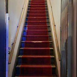 The Attic Comedy Club - Stairs up to the club (not wheelchair accessible)