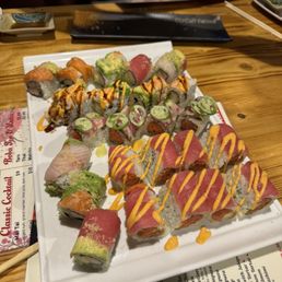 Mix of Specialty Rolls - Sweet Heart, Rainbow Roll