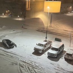 This is a look from my window. OK if you have a 4-wheel drive pick-up. Not good w/ a small car.