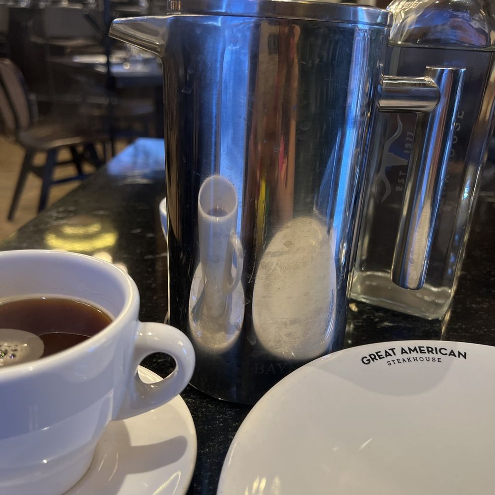 Great American Steakhouse - French press coffee! - Burgers Near Me - El Paso, Texas Great American Steakhouse - French press coffee! - Burgers Near Me - El Paso, Texas