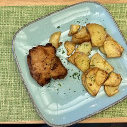 Lisas Palmengarten - Cordon bleu - Pommes waren aus. Besteck auch.