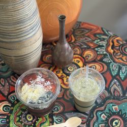 Shaka Java Cafe - Açaí bowl & matcha frap! I couldn't help myself and drank some of the frap before snapping a pic!