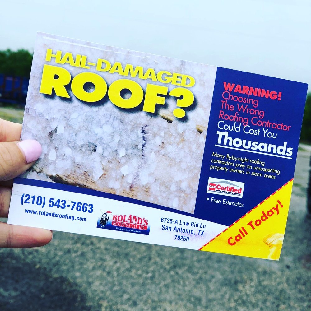 Slide of Roland's Roofing