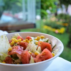 Akyokuş Park - Salad provided to start.