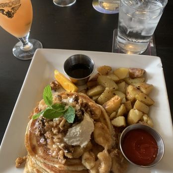 The Black Sparrow - Banana Foster Pancakes - Bars Near Me - Lafayette, Indiana The Black Sparrow - Banana Foster Pancakes - Bars Near Me - Lafayette, Indiana