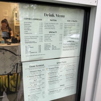 Caffe Mira - Window menu~ (April 2024) - Cafes Near Me - New Westminster, British Columbia Caffe Mira - Window menu~ (April 2024) - Cafes Near Me - New Westminster, British Columbia