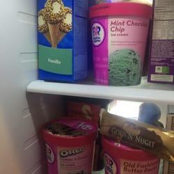 Baskin Robbins - Sent hubs for ice cream last night. Said, "get whatever..." Love him!