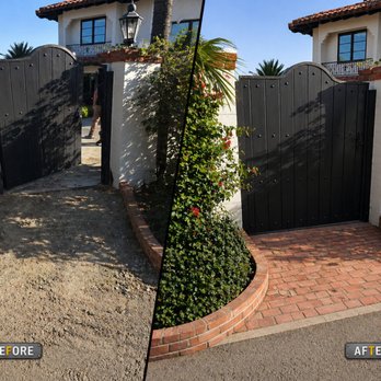 Fix4you - Replaced old broken path with a brick walkway. Entry area now looks clean and solid - Handyman Near Me - Temecula, California Fix4you - Replaced old broken path with a brick walkway. Entry area now looks clean and solid - Handyman Near Me - Temecula, California