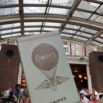 Cindy's Rooftop - Menu and glass ceiling. - New American Near Me - Chicago, Illinois Cindy's Rooftop - Menu and glass ceiling. - New American Near Me - Chicago, Illinois