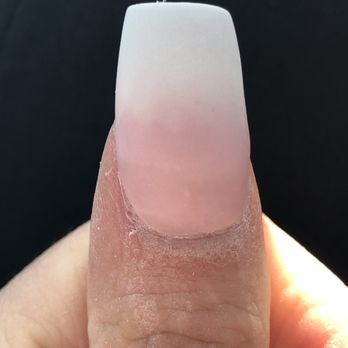 La V's Salon - What my thumb looked like right before she was going to put clear on - Nail Salons Near Me - Cypress, Texas La V's Salon - What my thumb looked like right before she was going to put clear on - Nail Salons Near Me - Cypress, Texas