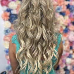 Hi lites blended with Dream Catchers Hair Extensions