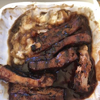Country Kitchen - Pork ribs and mashed potatoes after I sampled. - American Near Me - Moreno Valley, California