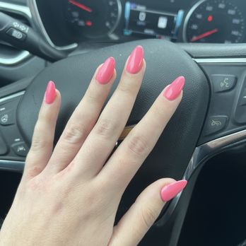 Nails On Nails & Spa - pink almond acrylic nail - Nail Salons Near Me - Whittier, California