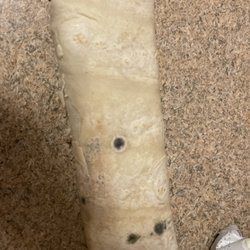 Exxon - Moldy burrito. I am very sad as I was looking forward to this burrito.