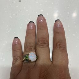 French tip black French tip black