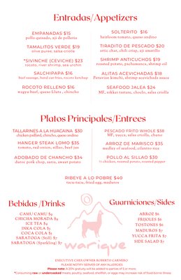 Menu photo 1 Warique Belleville, NJ