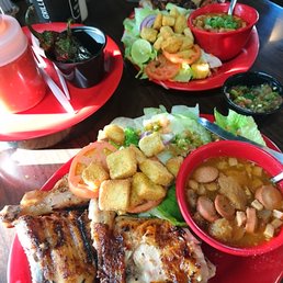 Grilled Chicken w/ charro beans and green salad Grilled Chicken w/ charro beans and green salad