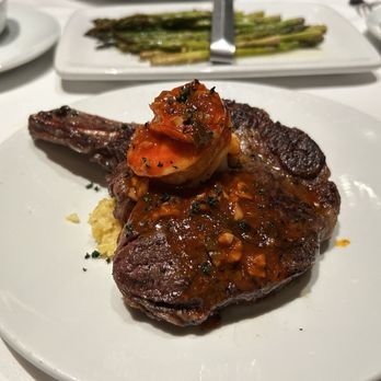 Fleming’s - Cowgirl ribeye with shrimp - Steakhouses Near Me - Orlando, Florida