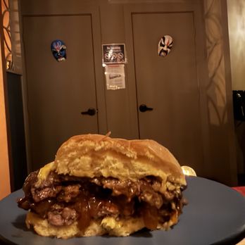 IYKYK - Half of our burger - Cocktail Bars Near Me - Flushing, New York IYKYK - Half of our burger - Cocktail Bars Near Me - Flushing, New York