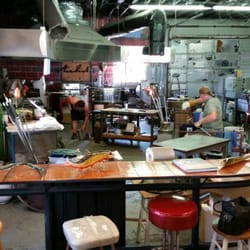 Nichols Art Glass - The classroom has Wide Open Spaces where you can see all aspects of the glass thinking process.