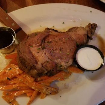 Double D Steak - Shiny oil soaked carrots..prime rib looked ok on the outside but was raw/rare on the inside...horseradish it was ok.. - American Near Me - Fortuna, California Double D Steak - Shiny oil soaked carrots..prime rib looked ok on the outside but was raw/rare on the inside...horseradish it was ok.. - American Near Me - Fortuna, California