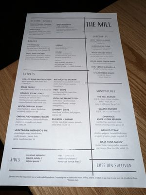 Menu photo 7 The Mill Raleigh, NC