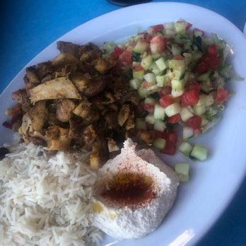 Kabab Burger Mediterranean Grill - Chicken Shawarma Plate - Mediterranean Near Me - Lafayette, California