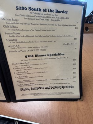 Menu photo 3 5280 Eats Arvada, CO