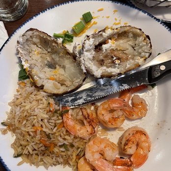 Red Lobster - a plate of seafood and rice - Seafood Near Me - Columbia, Missouri Red Lobster - a plate of seafood and rice - Seafood Near Me - Columbia, Missouri