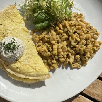 Sapphire - Salmon omelet with pumpkin spatzel - New American Near Me - Laguna Beach, California