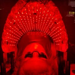 Trinity Holistic Wellness - Red Light Therapy to improve skin, circulation, hair growth, and cellular health.