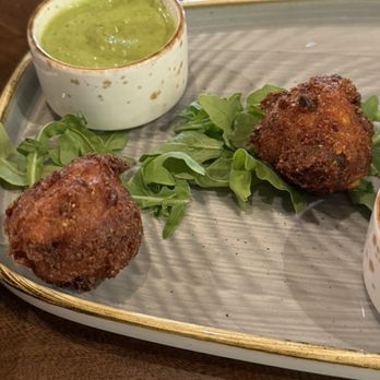 Arts & Central - Jalapeño crab hush puppies - American Near Me - Sarasota, Florida