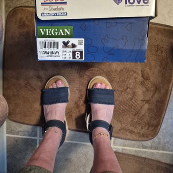 SKECHERS Warehouse Outlet - Bought these Navy Blue Jean Style Sandals. Glad to help save the lives of shelter dogs and cats. Skechers Warehouse Store.  5/23/2025 - Shoe Stores Near Me - Shelby Township, Michigan
