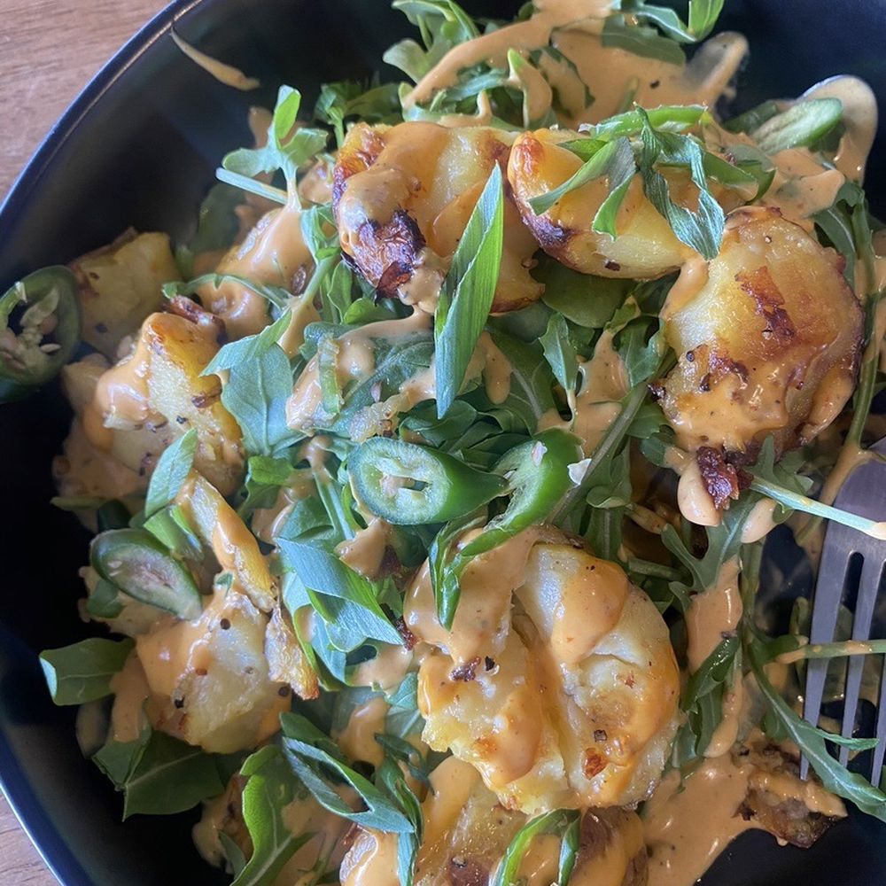 FARMesilla - Loaded Yukon Potatoes (spicy) - Farmers Market Near Me - Mesilla, New Mexico