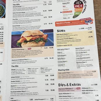 Nando's - Le menú, part deux - Portuguese Near Me - Cardiff, CRF