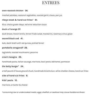Menu photo 7 Betty Seattle, WA Menu photo 7 Betty Seattle, WA
