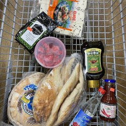 Al Zaytoon Market - cart full of goodies