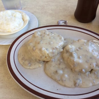 Wooden Spoon - Half order of biscuits & gravy & a side of grits; breakfast of champions - American Near Me - Marathon, Florida Wooden Spoon - Half order of biscuits & gravy & a side of grits; breakfast of champions - American Near Me - Marathon, Florida