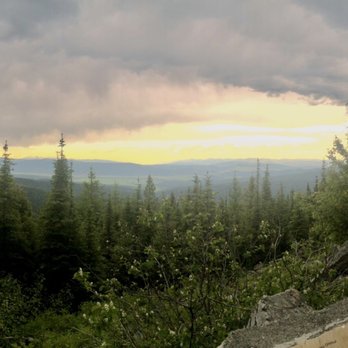 Garnet Ghost Town - Beautiful view of the valley below from the pull off on the drive down the mountain - Historical Tours Near Me - Granite County, Montana Garnet Ghost Town - Beautiful view of the valley below from the pull off on the drive down the mountain - Historical Tours Near Me - Granite County, Montana