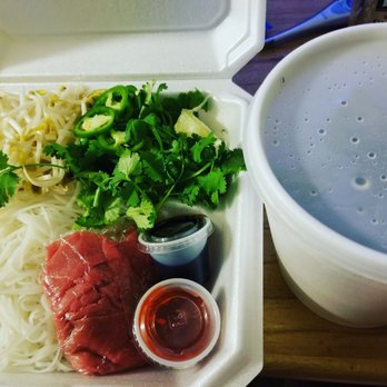 Sumo Grill & Sushi - Pho with raw beef and all the fixings. This is to go. - Japanese Near Me - Farmington, New Mexico