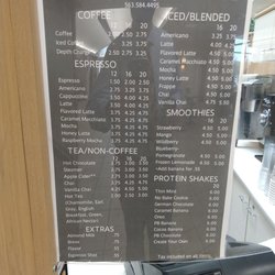 High Bluffs Coffee - Menu