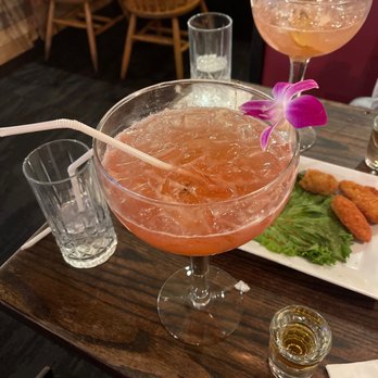 Flaming Margaritas - Strawberry Champagne Margarita - Mexican Near Me - Branson, Missouri