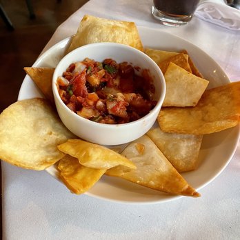 Fiorano - Tomato chutney with Pita Chips - Mediterranean Near Me - Barboursville, Virginia